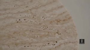 8W 15cm Wabi Sabi Natural Travertine Wall Lamp Nordic Round LED Stone Sconce Light for Bedroom Bedside Hallway AC85-265V