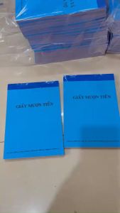 Giấy Mượn Tiền 1 liên và 2
