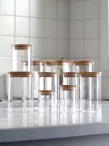 AMK Seasoning Bottle Glass Jar Condiment Spice Kitchen Organizer Storage Container Botol Bekas Rempah Balang Kaca