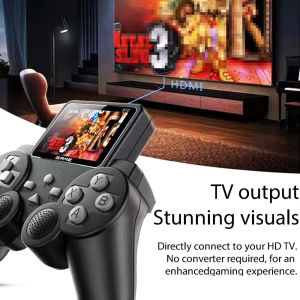 S10 Mini Retro Game Console w/520 Built-in Games 2-Player Mode AV TV Output Portable Handheld & Micro USB Charging