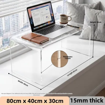 Acrylic Coffee Table Small Low Table Window Seat Balcony Floating Shelves Home Office Study Desk Modern Minimalist Style