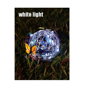 LED Solar Wind Chime Light Garden Butterfly Lamp Colorful Waterproof Hanging Solar Light for Garden Yard Home Decor