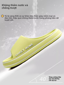 MONLEYTA | Dép đi trong nhà ngoài trời chống trượt đế dày mùa hè cho nữ Dép đi trong nhà tắm cho người cao tuổi Dép đi trong nhà EVA