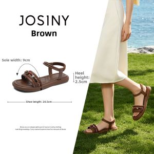 Josiny | Comfortable Braided Sandals Soft Sole Fairy Style