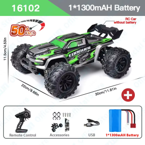 ZWN 1:16 70KM/H or 50KM/H 4WD RC Car With LED Lights Remote Control Car High Speed Drift Monster Truck for Kid VS Wltoys 144001