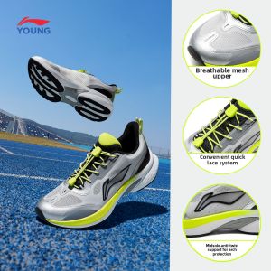 LI-NING KIDS | Running Shoes for Children Lightweight Soft Sole