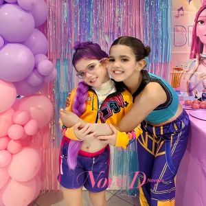 ชุดคอสเพลย์เด็ก รูมิ มิรา โซอี้ ชุดเด็ก KPDH KDPop Huntrix สำหรับเด็กผู้หญิง ชุดเล่นบทบาทสมมติ งานคาร์นิวัล ปาร์ตี้ คริสต์มาส