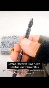 Ring Magnet Obeng Baja Alloy Electric Screwdriver Bits Magnet Kepala Obeng Pasang Sekrup Multifungsi