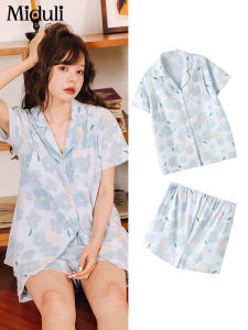 Summer Thin Cotton Pyjamas Maternity Nursing Sleepwear Short Sleeve Pure Cotton Gauze Postpartum Feeding Home Clothes