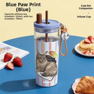 Bablov | High Aesthetic Insulated Cup Straw Teapot Large Capacity Car Desk