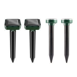 【New Arrival】 Solar Pest Control Ultrasonic Sonic Mice Snake Mole Repeller Electronic LED Tool