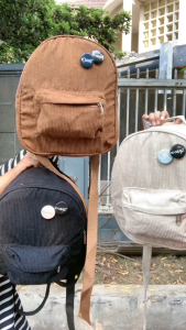 82 Shop Tas Ransel Wanita Tas Sekolah Hinata Backpack Korean Style Local Free 2 Pin Random