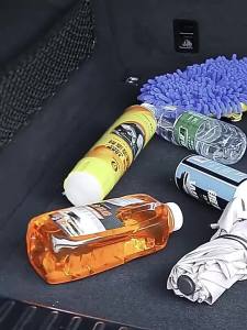 Túi Lưới Đựng Đồ Ô Tô Chất Liệu Vải Lưới Đàn Hồi Màu Đen & Lưới Nilon Có Miếng Dán Ma Thuật Dùng Cho Ghế Sau Và Cốp Xe