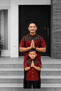 Baju Lebaran 2026 couple ayah dan anak usia 1 tahun sampai xxl dewasa