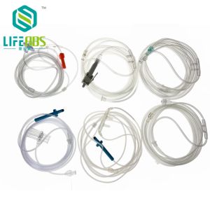 Disposable Hydrogen Oxygen Tube Co2 O2 H2 Oxygenerator Hydrogen Generator Nasal Oxygen Tube with Luer Male Connector