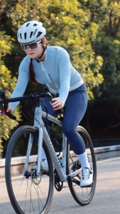 WOSAWE Women Cycling Pants 6 Hours Riding Padded Breathable Reflective Sports Bike Long Tights