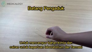 Batang Pengaduk Kaca 20 cm