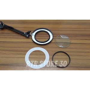 KKMOON Lampu Baca Klip Dengan Kaca Pembesar 2x + Lampu LED 3 Color - 12W 1200 Lumens