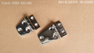 Bản lề tủ điện inox 316 KT 38x54 dày 4.5mm - BLS3855