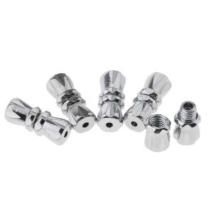 10 Chiếc Màu Bạc Mờ Vít Khóa Thùng Trang Sức Phát Hiện Cho Vòng Tay Vòng Cổ Kim Loại Đồng HK111