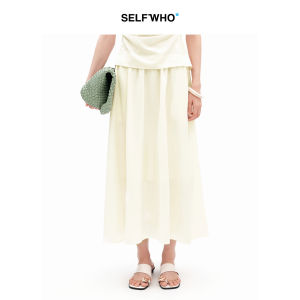 Tencel Wool Blend Skirt Mid-Length A-Line
