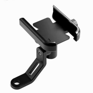 Motorcycle Bicycle Phone Holder Gps Bracket Cellphone Stand Moto Rearview Mirror Handlebar Mount Compatible For Xiaomi iPhone