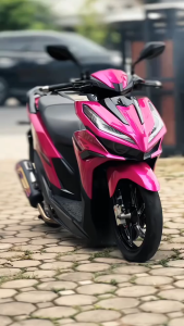 Skotlet Pink Magenta Metalik Candy Premium Glossy Vinyl Original Body Cover Kendaraan