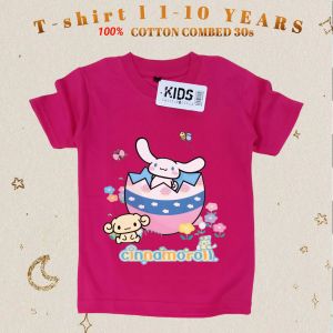 Kaos Kuromi Atasan Baju Anak Perempuan Cinnamorol Kue strowbery umur 1-10thn