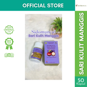 SIDOMUNCUL Natural Sari Kulit Manggis 50 kapsul Antioksidan Daya Tahan Tubuh