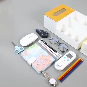 BLIVO กล่องใส่ทิชชู่ กล่องทิชชู่ กล่องใส่กระดาษทิชชู่ กล่องทิชชู่มีฝาปิด กล่องทิชชู่มินิมอล กล่องทิชชู่ฝาไม้ ที่ใส่กระดาษทิชชู่