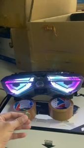 Lampu Stop Nmax New Lazy RGB Connect HP Model Eagle Eye 200++ Mode PNP 3in1 Plus Sein Running Include Socket