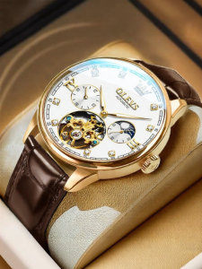 OLEVS | Automatic Mechanical Mens Night Light Watch