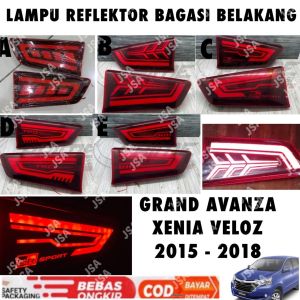 Lampu Reflektor Bagasi Belakang Grand Avanza Xenia Veloz 2015 2017 2018 LED .
