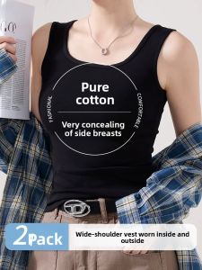 QIAOCHENXIAN | 95 Cotton Slim-Fitting Womens Tank Top