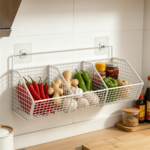 MINGZHIYIFAN | Kitchen Garlic Ginger Onion Storage Rack Multifunctional Basket