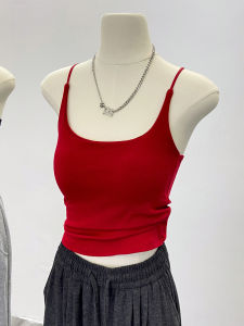 Áo Ba Lỗ Nữ Dáng Ôm Có Đệm Ngực Kiểu Mỹ Áo Lót Liền Thân Gợi Cảm Mùa Hè Áo Khoác Ngoài Phong Cách Thường Ngày