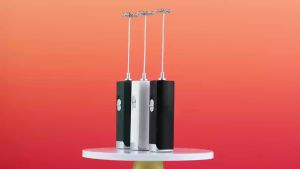 Mini Electric Milk Foamer Blender Wireless Coffee Whisk Mixer Skimer Handheld Egg Beater Cappuccino Frother Mixer for Kitchen