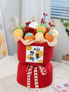 ช่อดอกไม้ถักดอกไม้ไอเดียสร้างสรรค์ของขวัญวันเกิดสำหรับผู้หญิงของขวัญสำหรับส่งคนมาใหม่ในงานแต่งงานของขวัญสำหรับขึ้นบ้านใหม่สำหรับปีใหม่