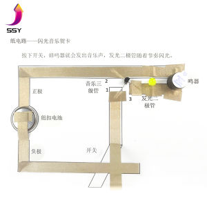 Student DIY Kit Paper Circuit Technology Small Projects Electronic DIY Training Educational Physics Experiments Maker Training