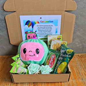 ✨ Cocomelon Green Matcha Snacks Savory Valentines Gift for Girlfriends or Best Friend Giftset Hampers Blue Theme Cute Ready to Gift