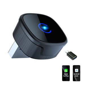 2026 Upgraded 2-in-1 Wireless CarPlay & Android Auto Adapter Plug & Play Compatible with iPhone & Android Smartphones
