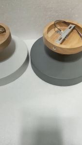 LED Ceiling Light Simple Log Lighting Nordic Tri Color Adjustment Round Lamp Porch Bedroom Cloakroom Decoration