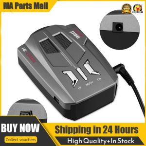 เตือนด้วยเสียงเรดาร์ยานยนต์เลเซอร์และความเร็ว GPS กล้องตรวจจับกล้องที่มีไฟสีแดงที่ตรวจจับเลเซอร์ยานพาหนะ