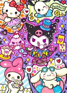 TOPTOY | Jigsaw Puzzles Adults Colorful Sanrio Family Home Puzzle Stress Relief Entertainment Toys Landscape Puzzles Christmas Gift