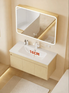 LANGXIANG | Narrow Full Aluminum Ceramic Vanity 45cm Wide