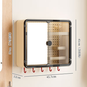 Bathroom Wall Mounted Storage Rack Toilet Washstand Organizer No Drilling Required Modern Style Plastic Corner Shelf