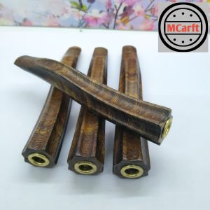 Once pipa sedotan kayu Kelor Jawa model blimbing segi enam B76