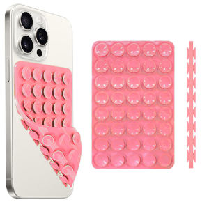 3pcs Both Side 40 Silicone Suction Pads Cell Phone Holder Anti Slip Silicone Adhesive Mobile Back Suction Phone Case