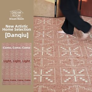 Vintage Persian Style Wool Blend Carpet For Living Room Large Bedroom