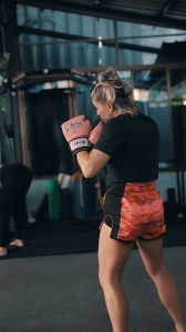 Fairtex BS1711 Orange Camo Slim Cut Muay Thai Boxing Short